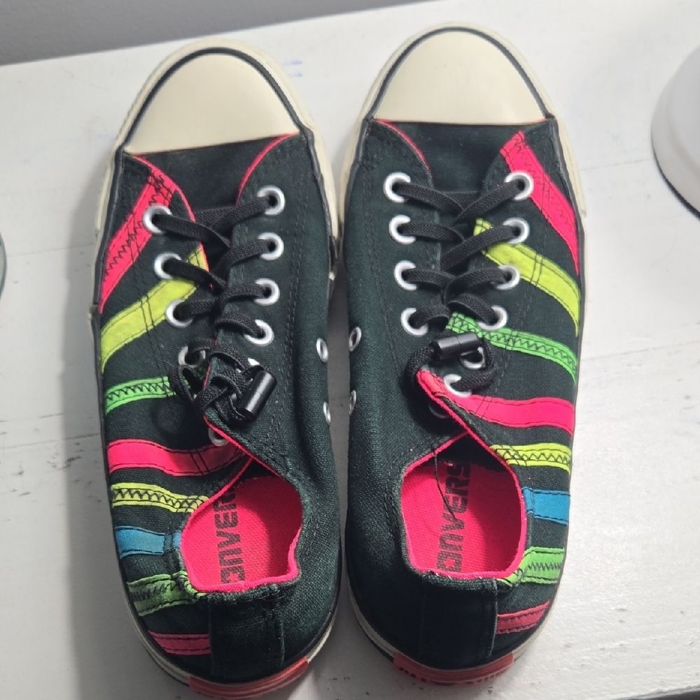 Converse Multicolor Striped Athletic Shoes
